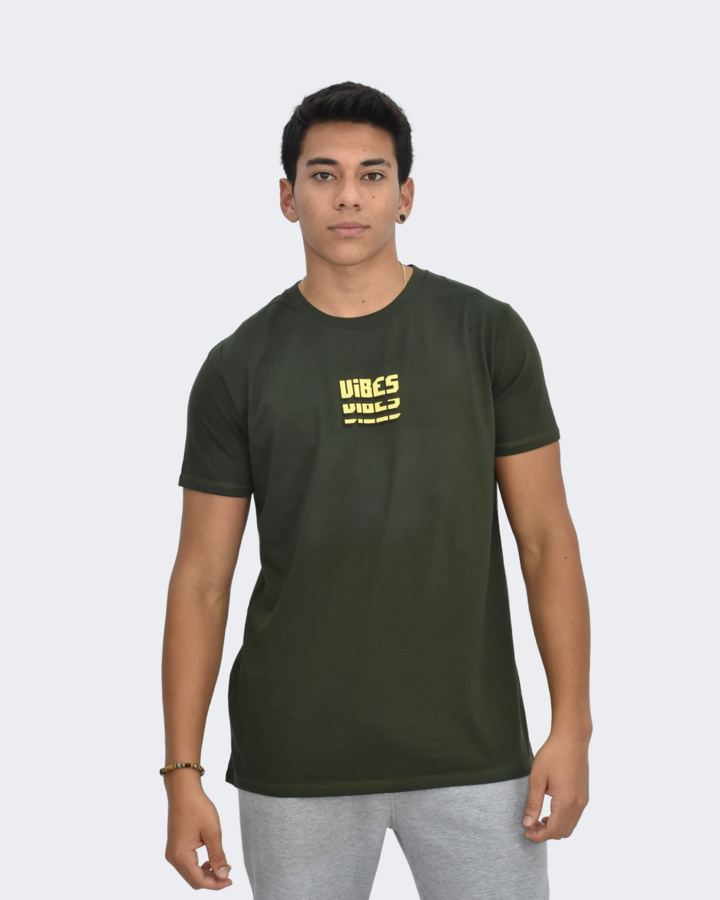 S - Polo Hombre Pure Vibes - Verde Oscuro