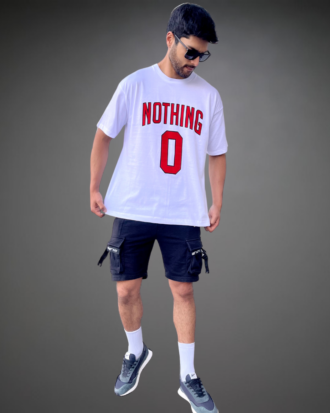 Polo Hombre Oversize Nothing - Blanco