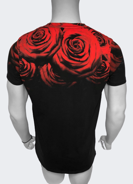 Polo Hombre Flower Power - Negro