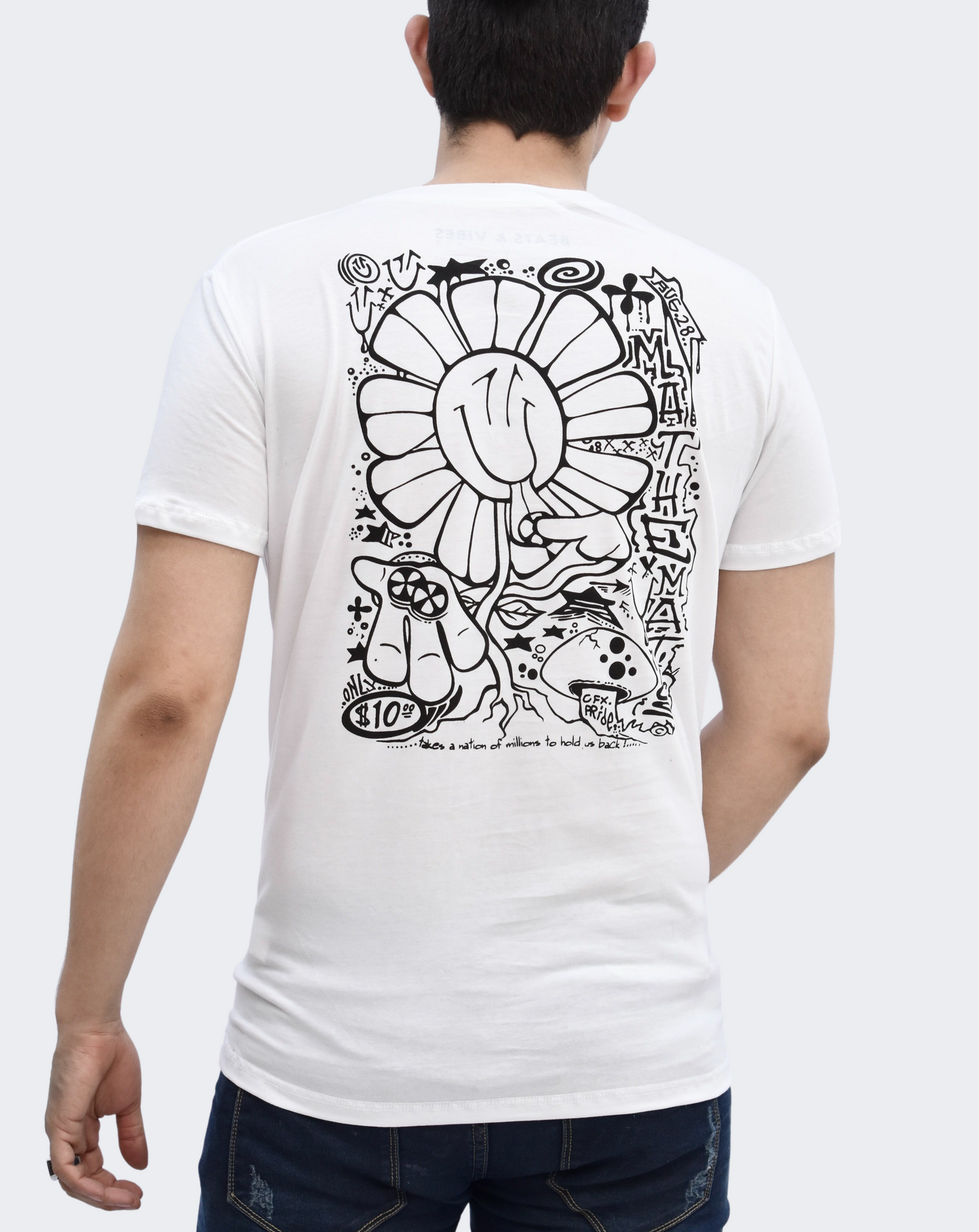 Polo Hombre WoodStock Meth - Blanco
