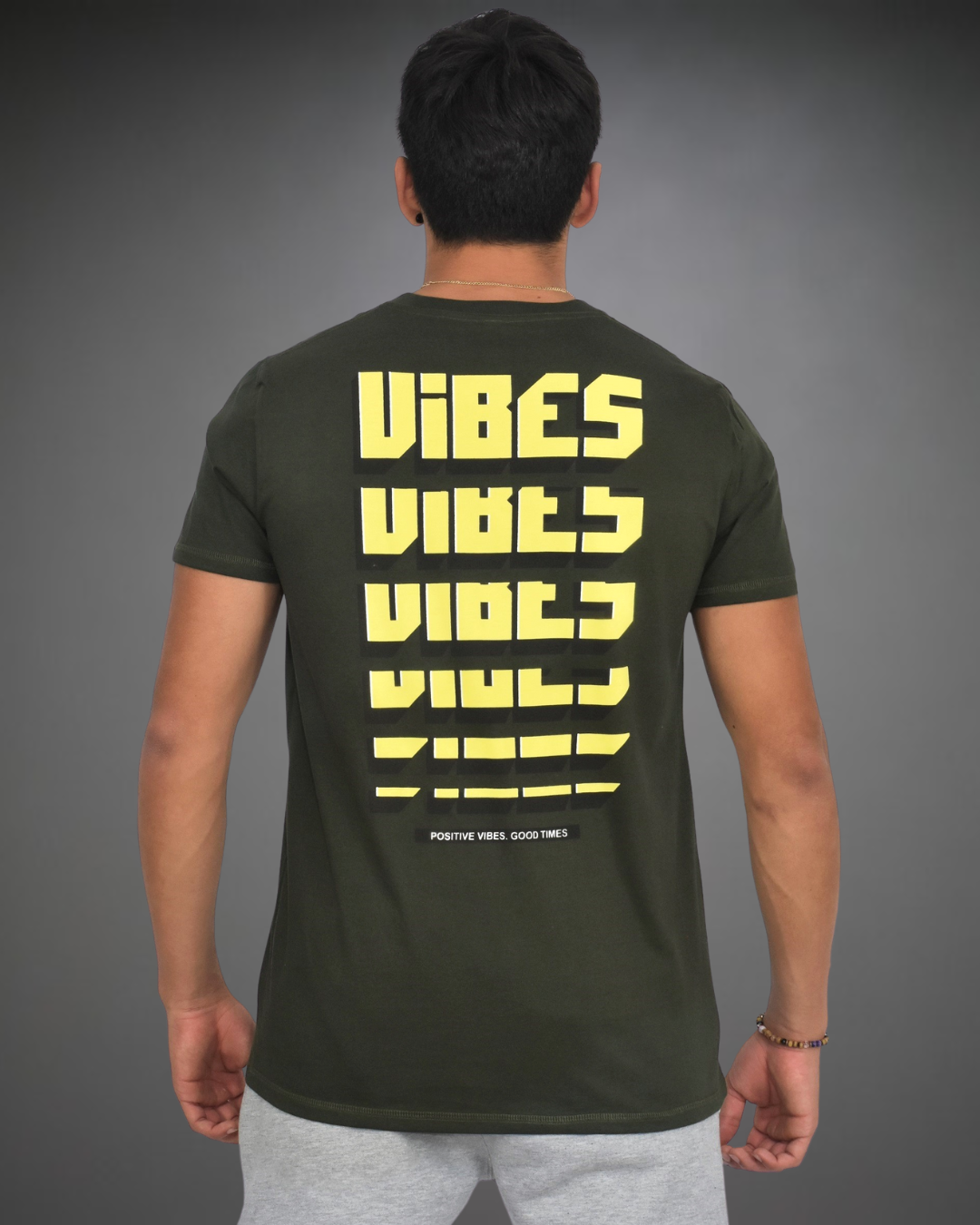 S - Polo Hombre Pure Vibes - Verde Oscuro