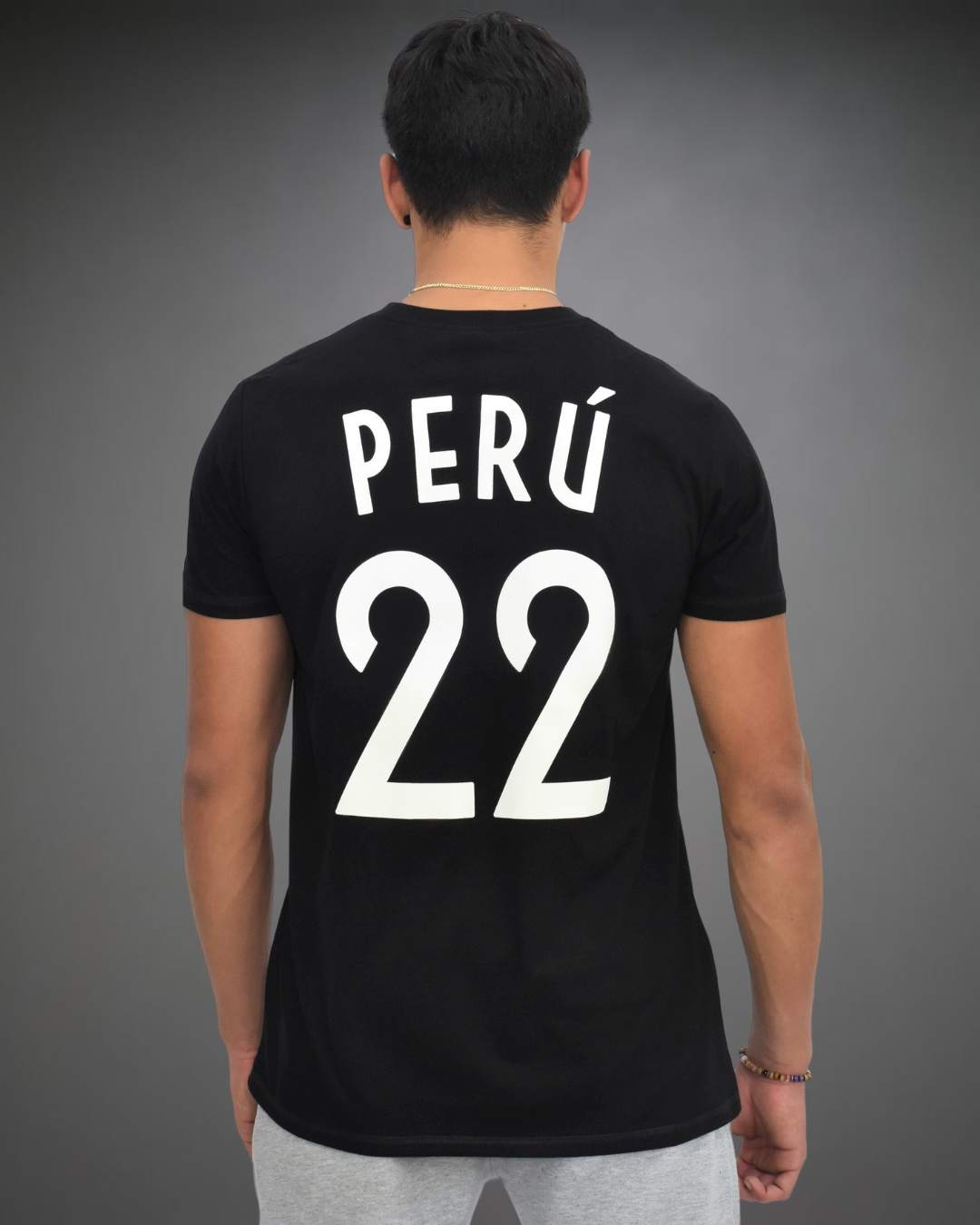 Polo Hombre Perú l Qatar '22 - Negro