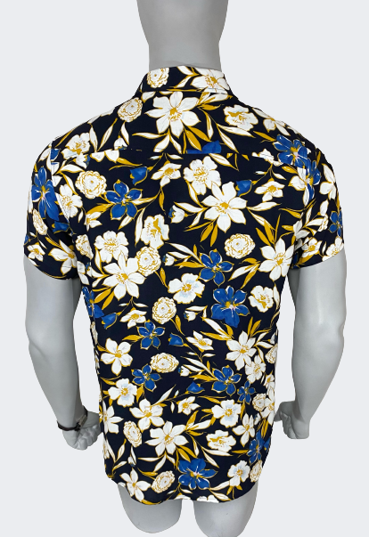 Camisa Hombre Hawaiian Tropic - Azul Noche