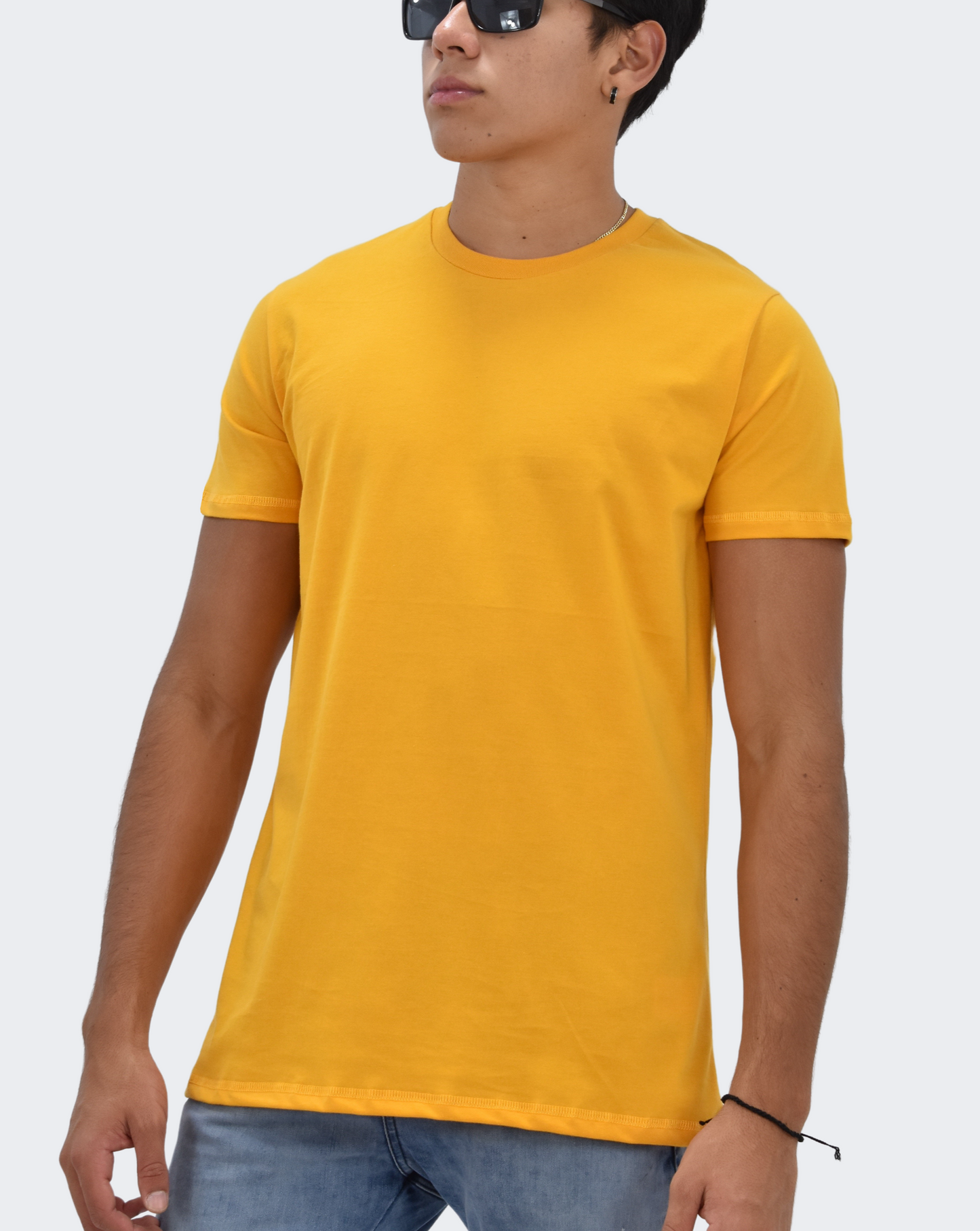 Polo Hombre Solid Mustard - Amarillo