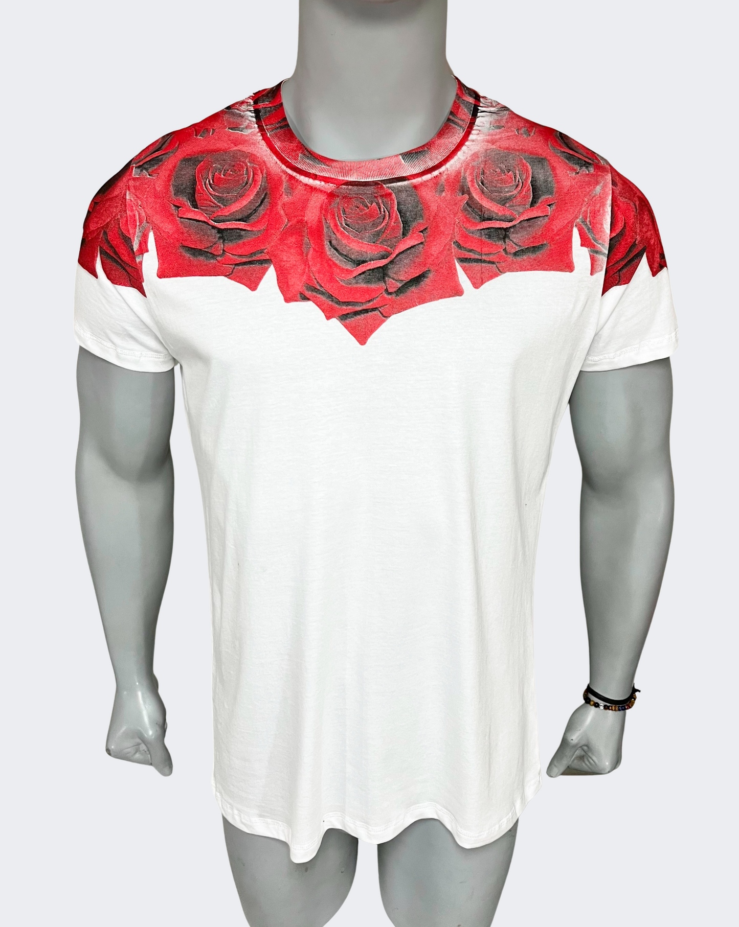 Polo Hombre Red Flower Power - Blanco