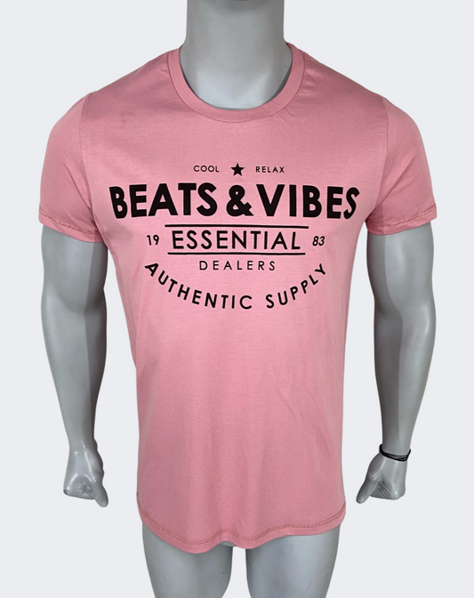 Polo Hombre Essential Beats - Palo Rosa