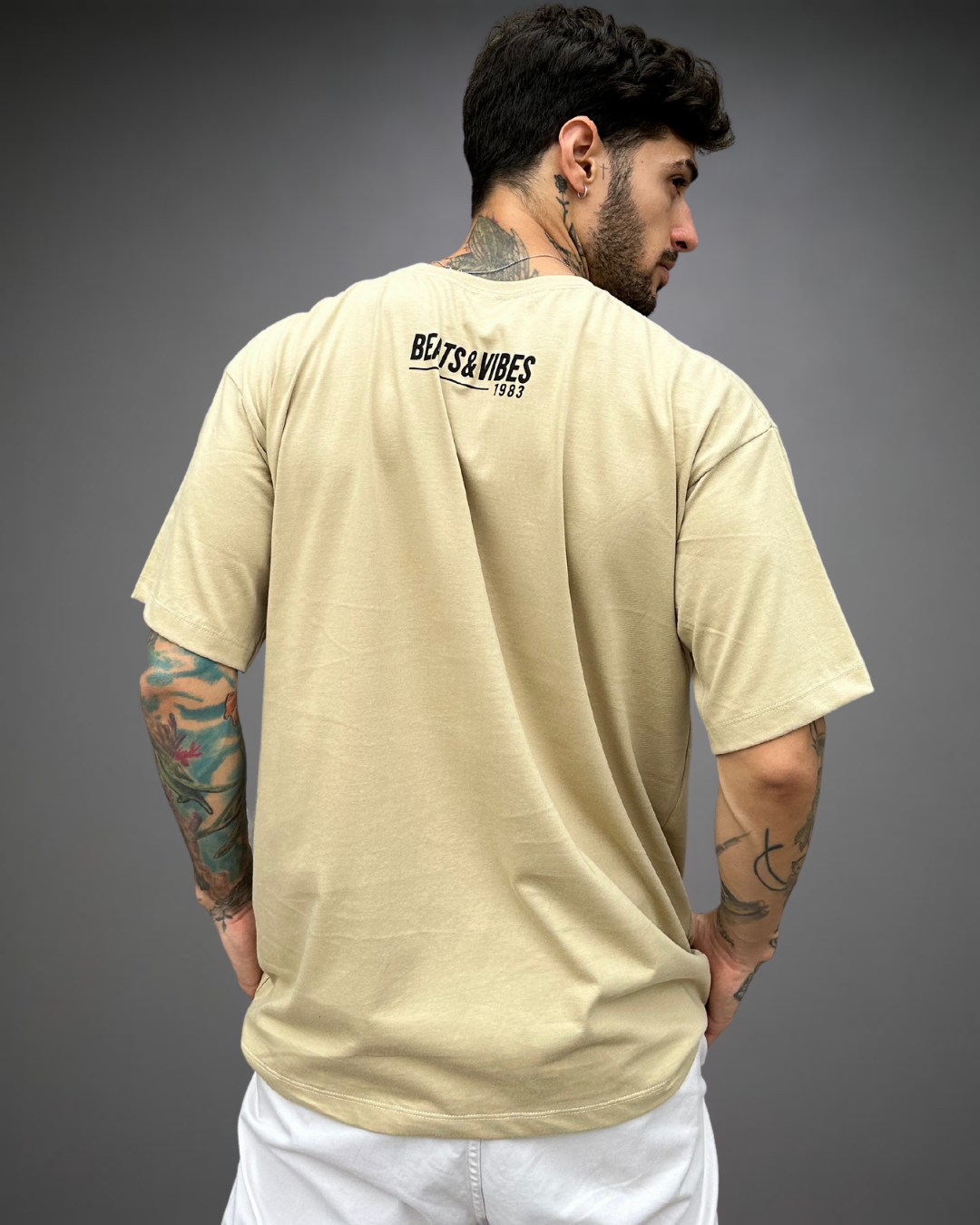 Polo Hombre Oversize Relax - Beige
