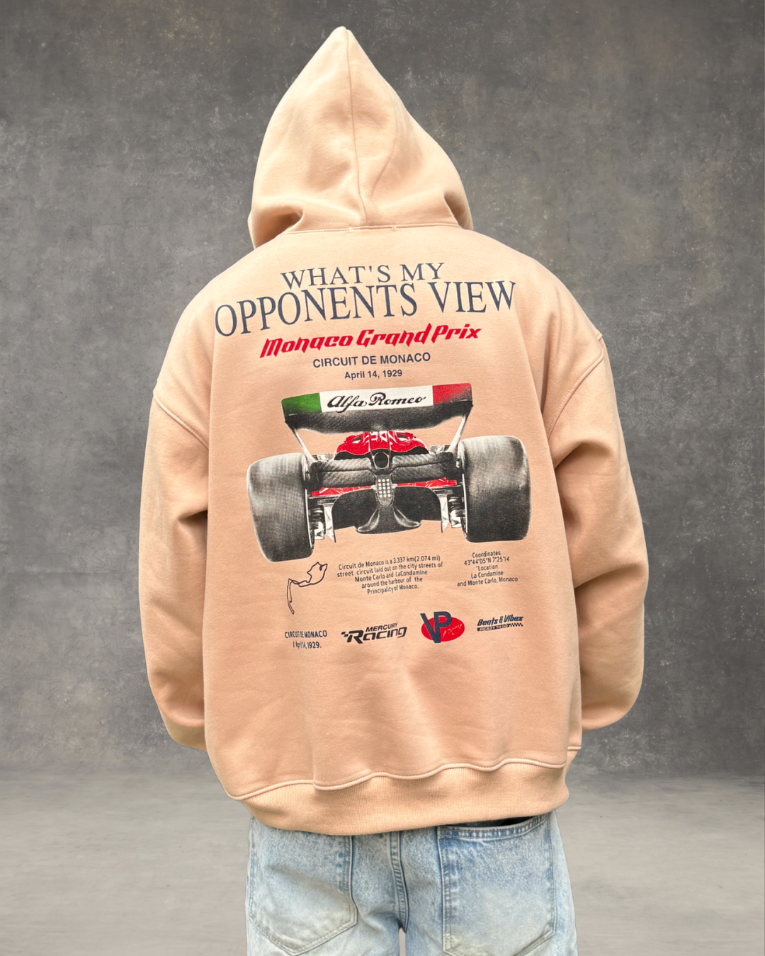 Hoodie Oversize Hombre Alfa Romeo Team - Arena