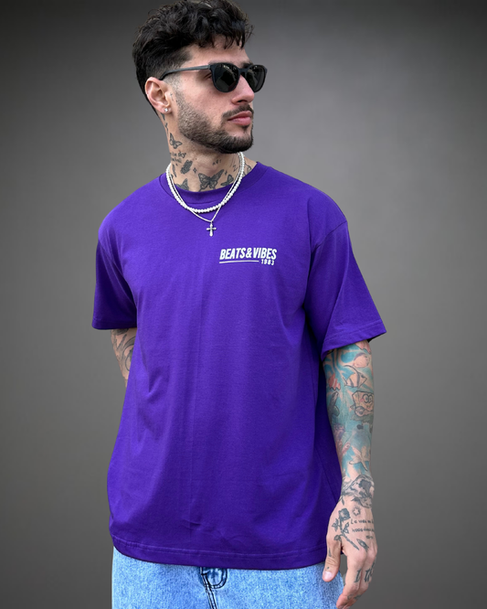 Polo Hombre Oversize No Bad Days - Morado