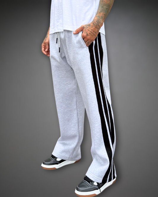 Jogger Striped Baggy  - Gris