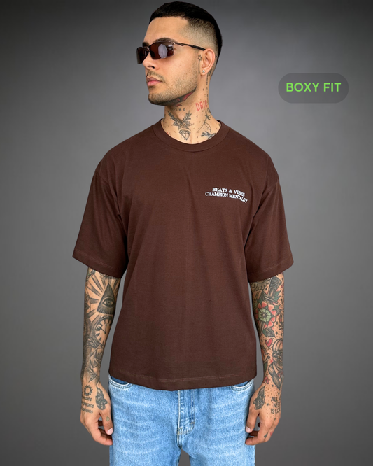 Polo Hombre Boxy Fit Son Of Iron - Marròn