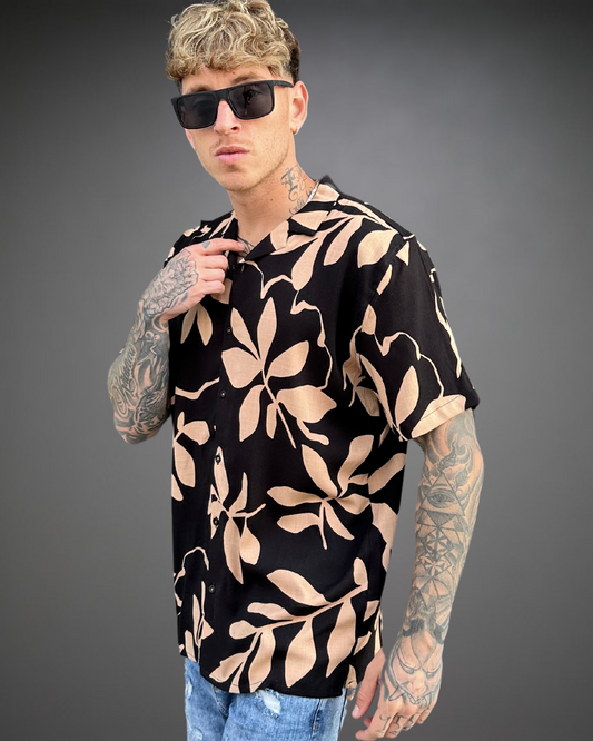Camisa Hombre Relaxed Summer 24 - Negro