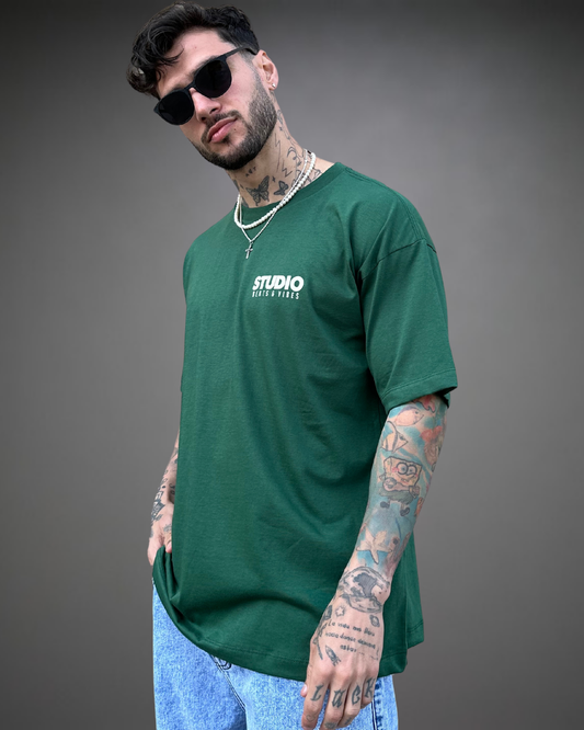 Polo Hombre Oversize Studio Originals - Verde