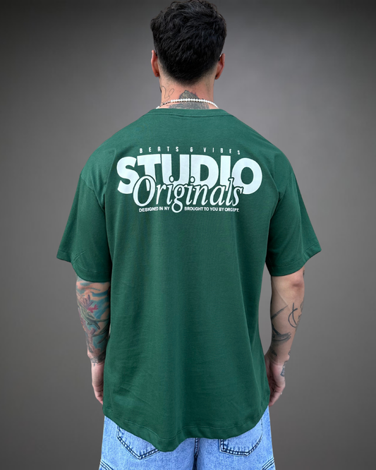 Polo Hombre Oversize Studio Originals - Verde