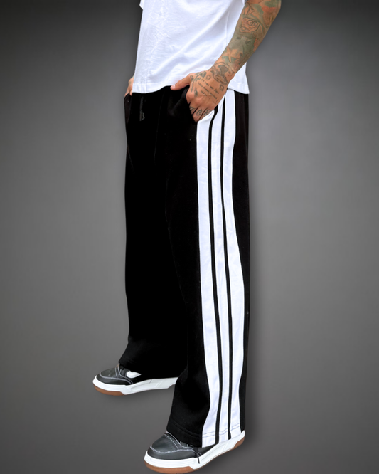 Jogger Striped Baggy  - Negro