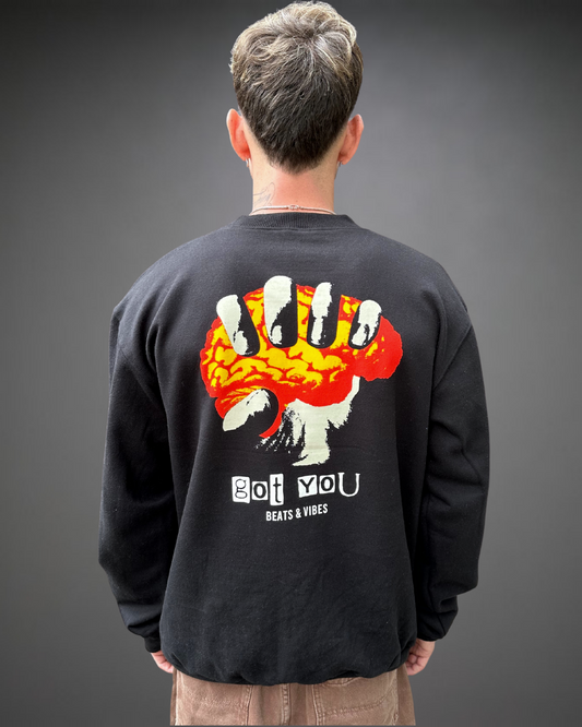 Polera Hombre Oversize Got You - Negro