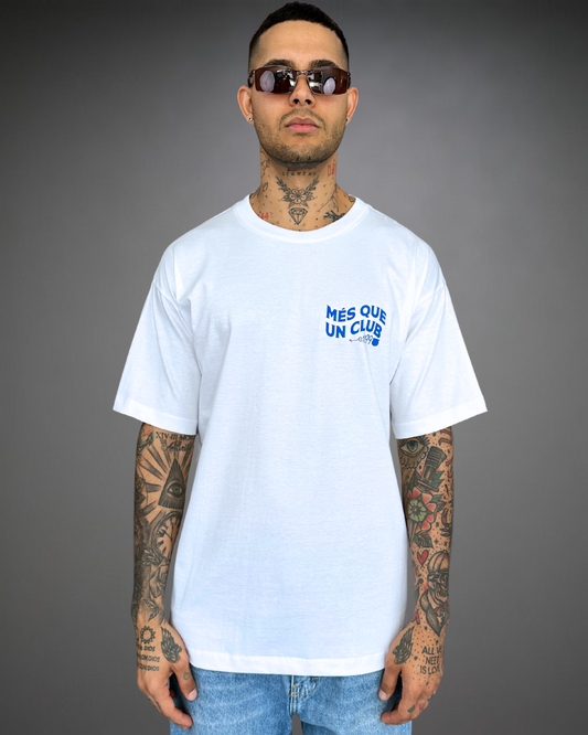 Polo Hombre Oversize Més Que Un Club Barcelona - Blanco