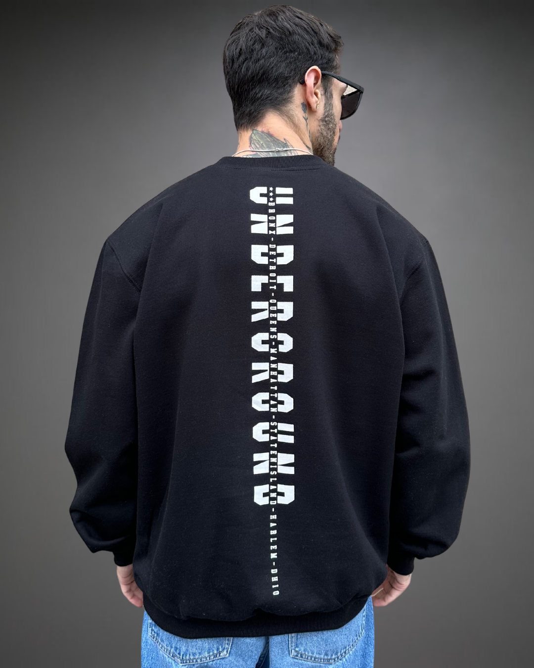 Polera Hombre Oversize UNDERGROUND - Negro