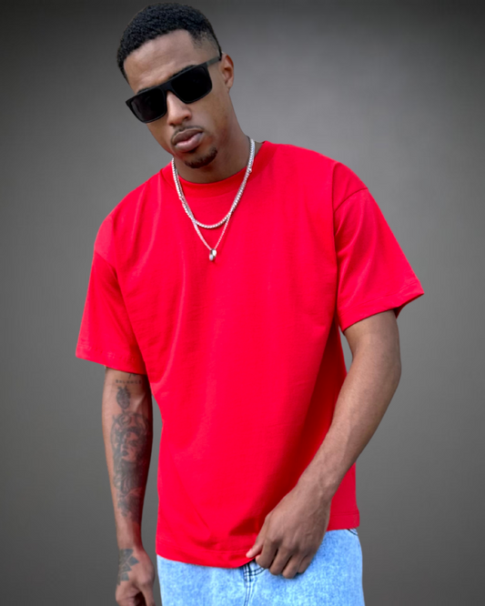 Polo Hombre Oversize - Rojo