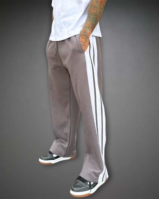 Jogger Striped Baggy  - Plomo