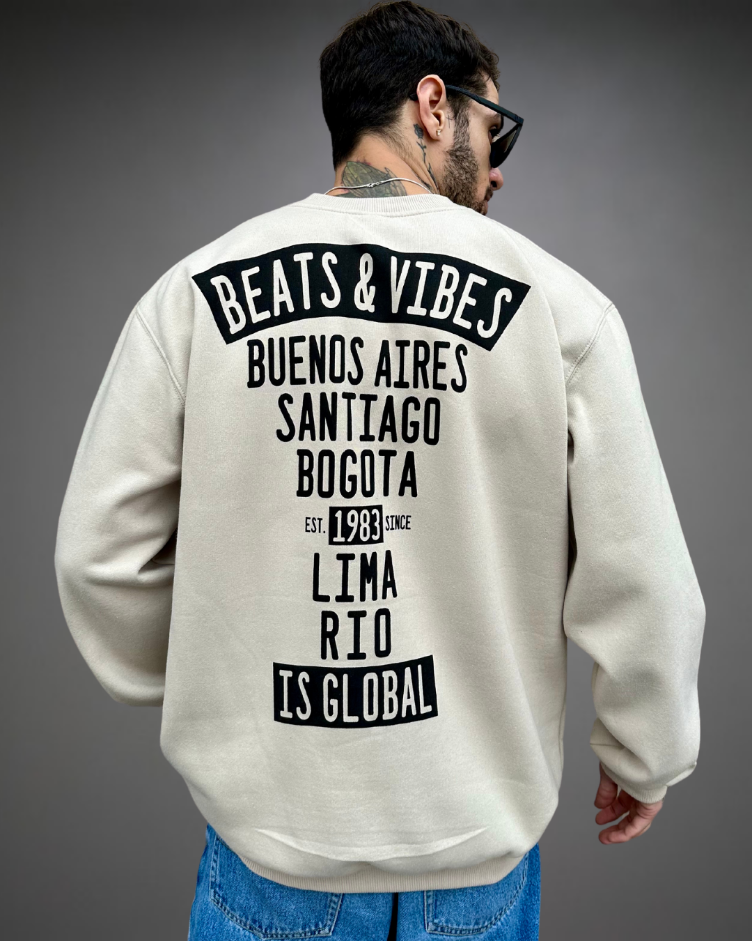 Polera Hombre Oversize Beats iS  Global - Arena