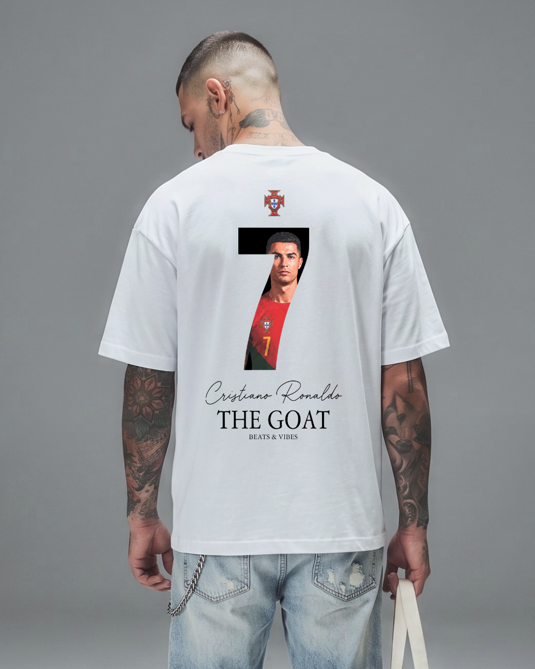 Polo Hombre Oversize ICONS Cristiano - Blanco