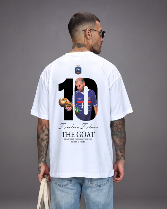 Polo Hombre Oversize ICONS Zizou - Blanco