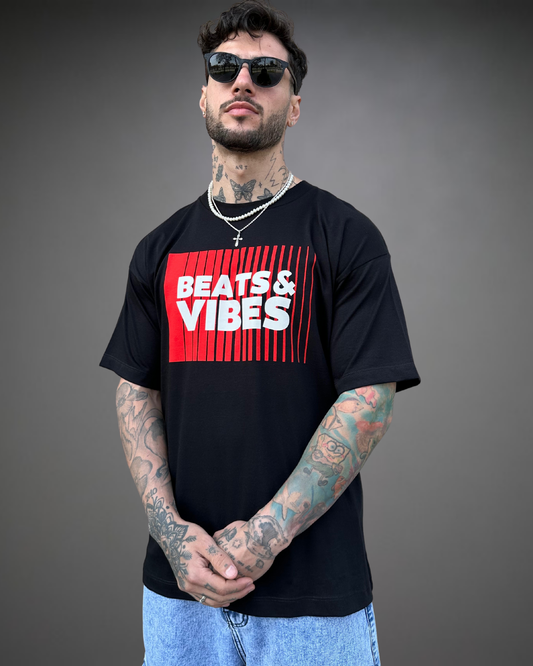 Polo Hombre Oversize Beats Tribute - Negro