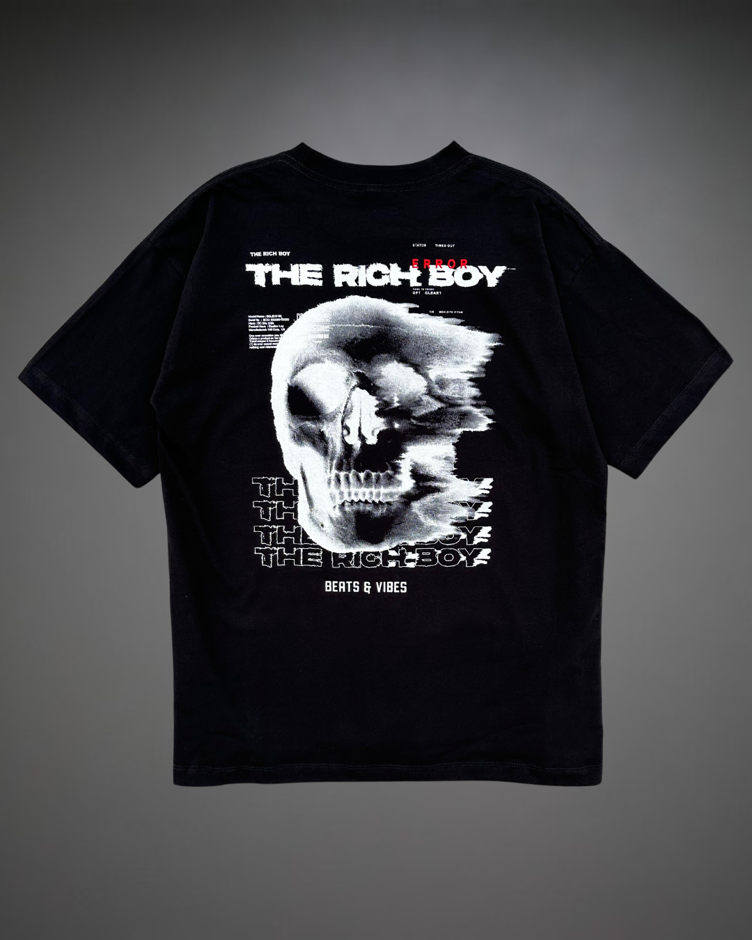 Polo Hombre Oversize The Rich Boy - Negro