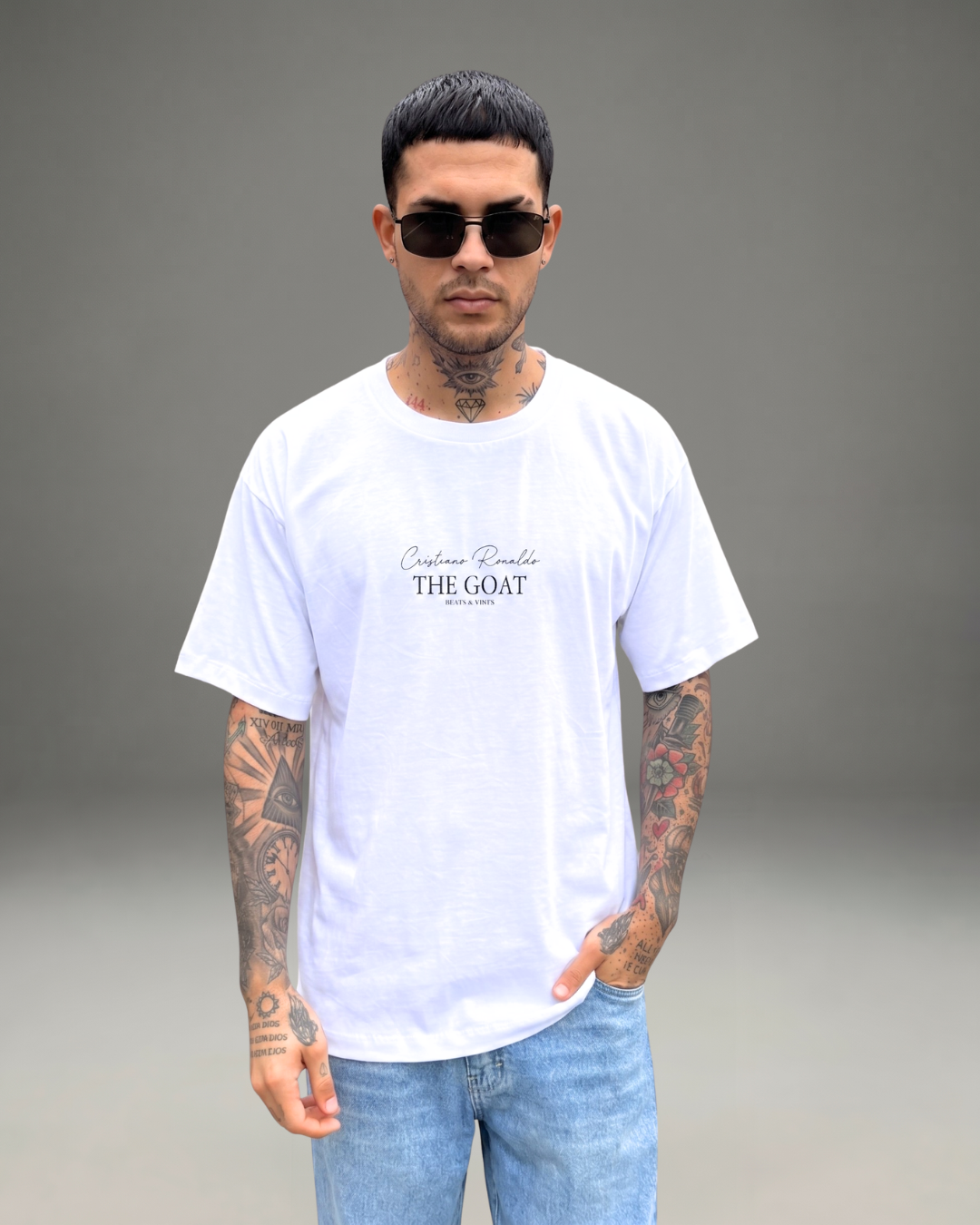 Polo Hombre Oversize ICONS Cristiano - Blanco