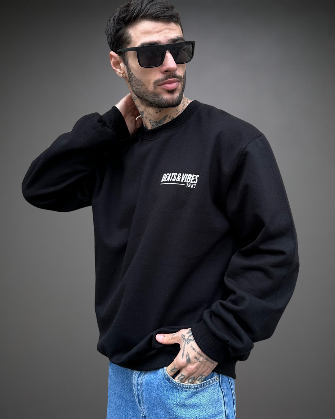 Polera Hombre Oversize UNDERGROUND - Negro