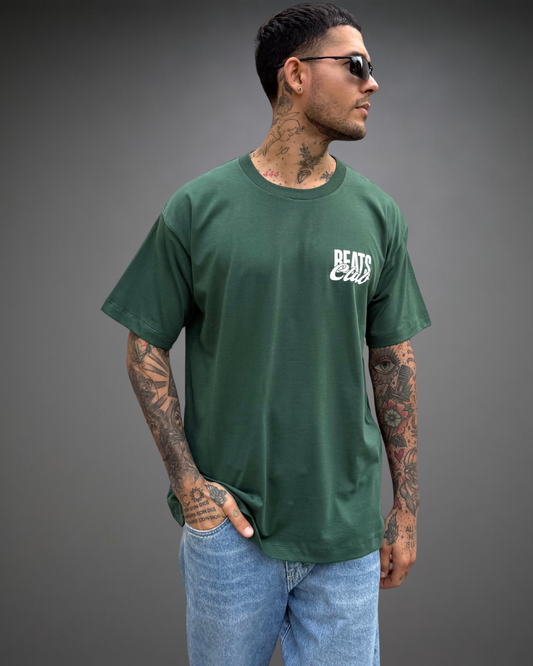 Polo Hombre Oversize Beats Club 2.0 - Verde