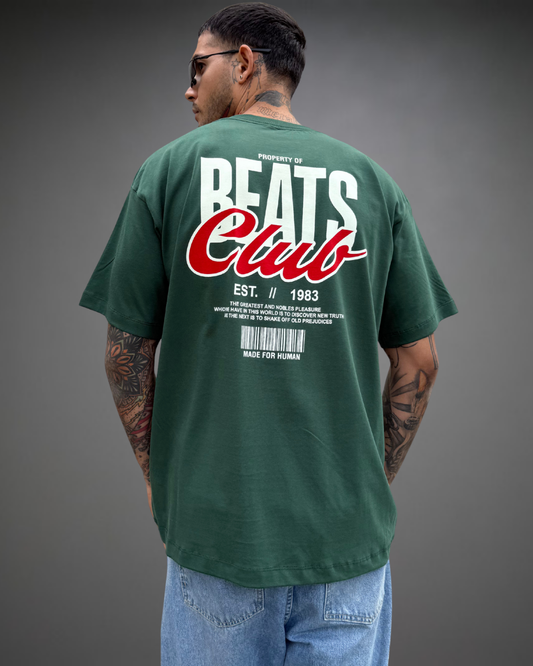 Polo Hombre Oversize Beats Club 2.0 - Verde