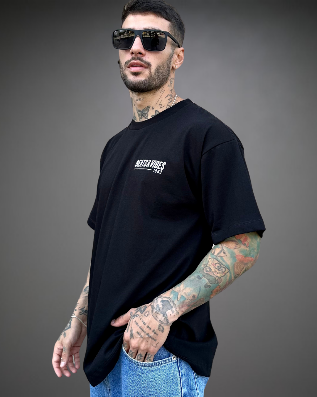 Polo Hombre Oversize Porsche - Negro