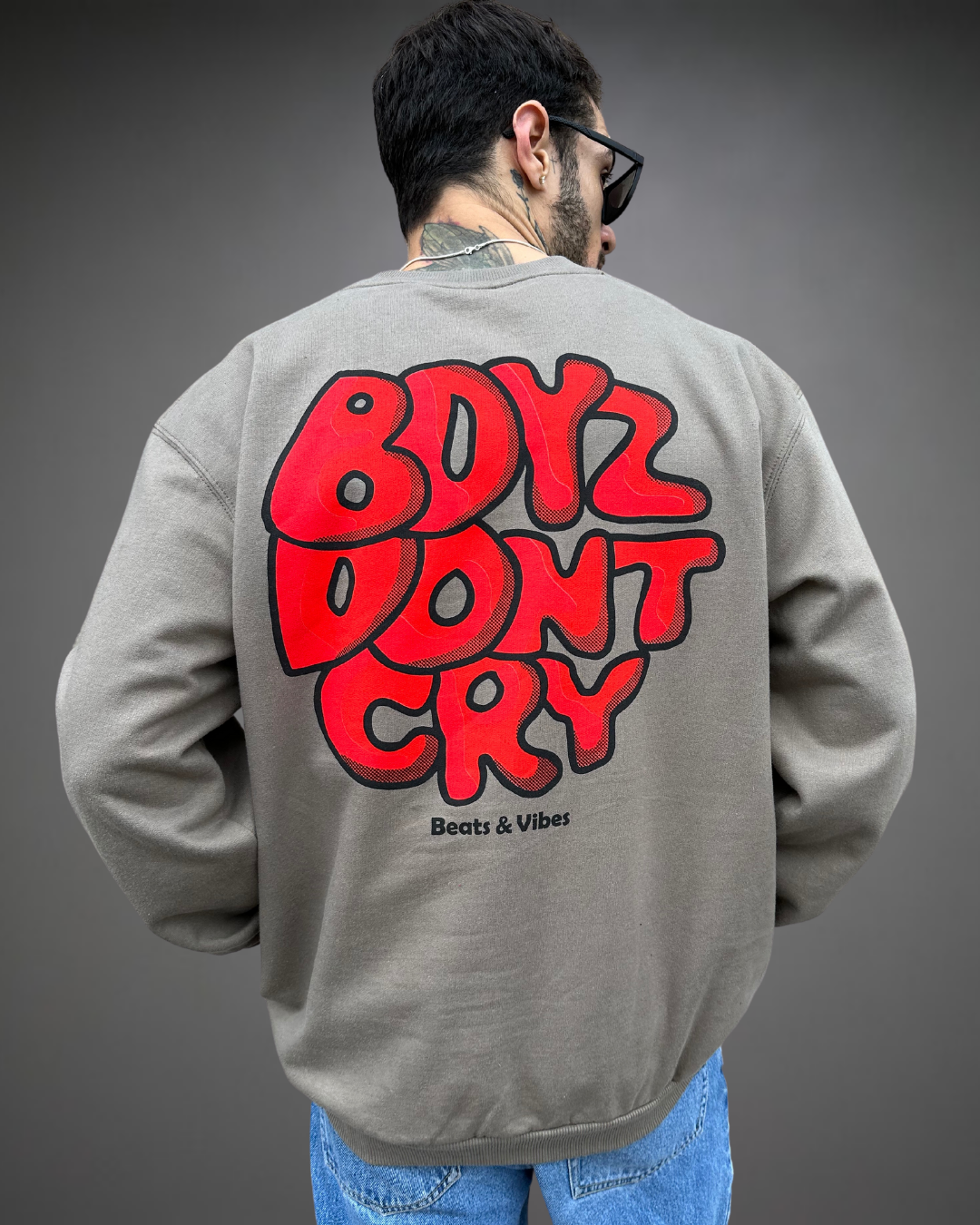 Polera Hombre Oversize Boyz Dont Cry - Cocoa