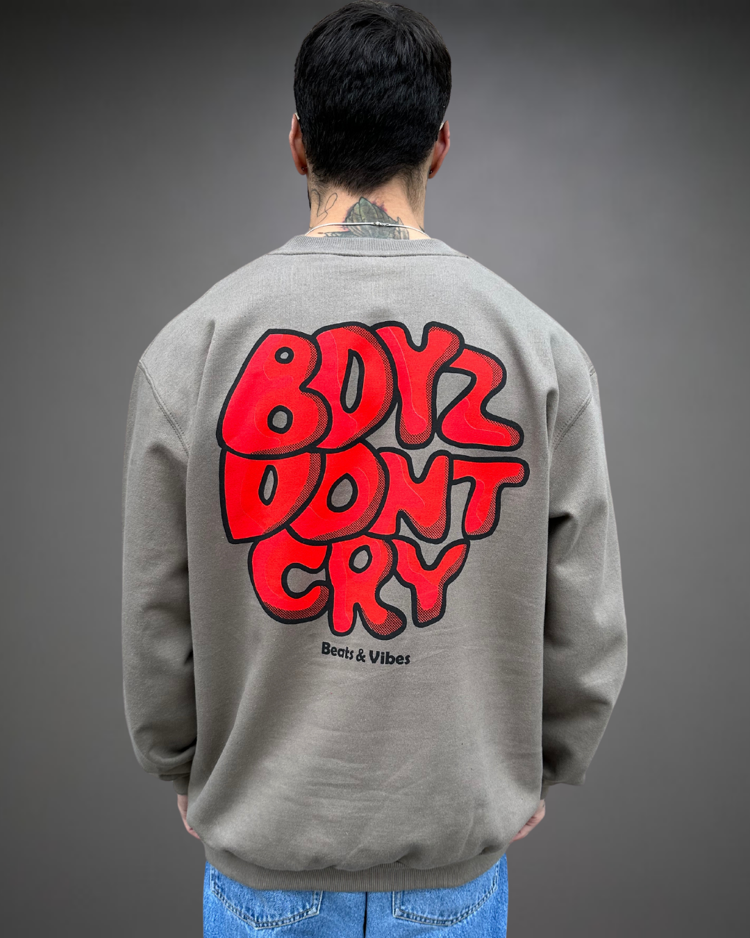 Polera Hombre Oversize Boyz Dont Cry - Cocoa