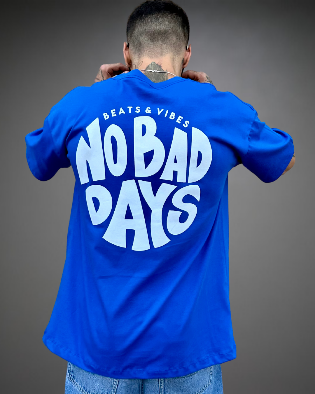 Polo Hombre Oversize No Bad Days - Azul