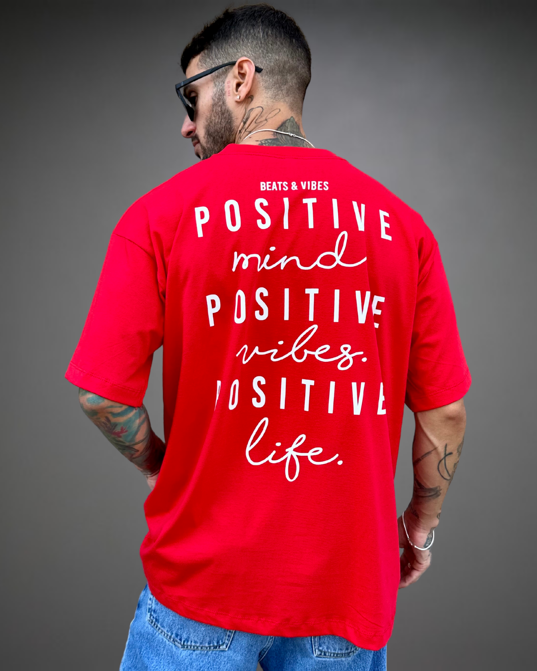 Polo Hombre Oversize Positive - Rojo