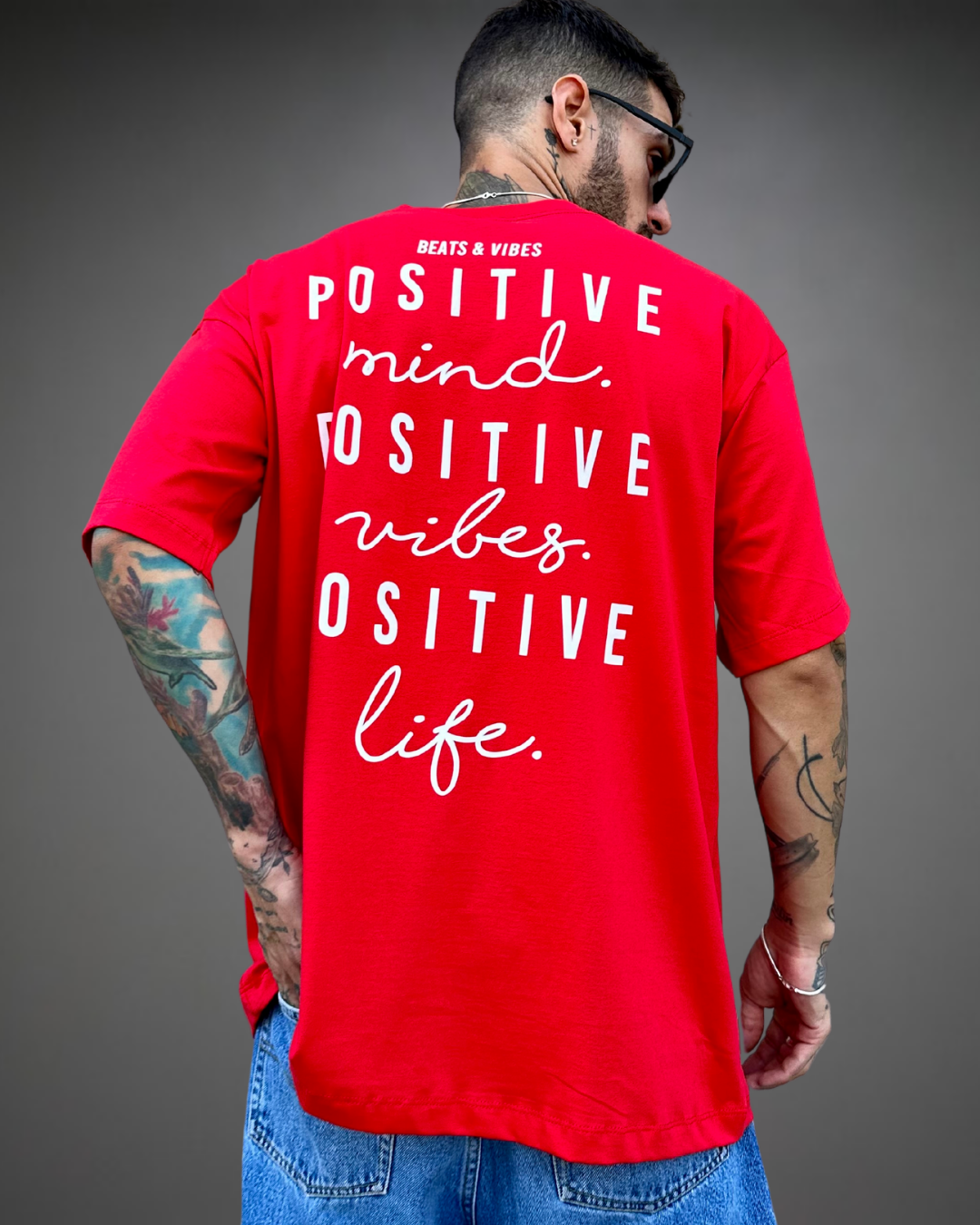 Polo Hombre Oversize Positive - Rojo