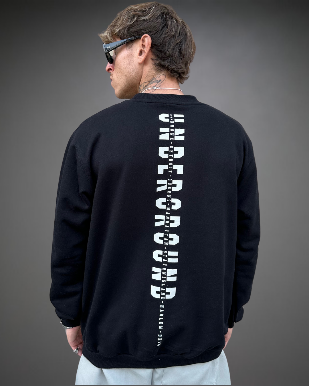 Polera Hombre Oversize UNDERGROUND - Negro