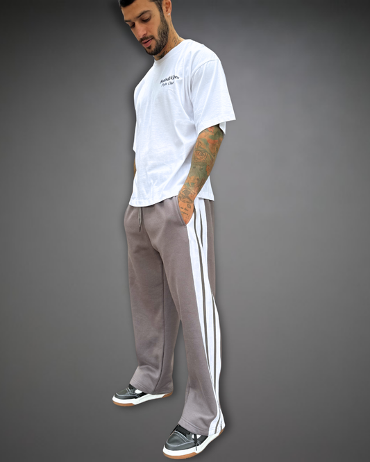 Jogger Striped Baggy  - Plomo