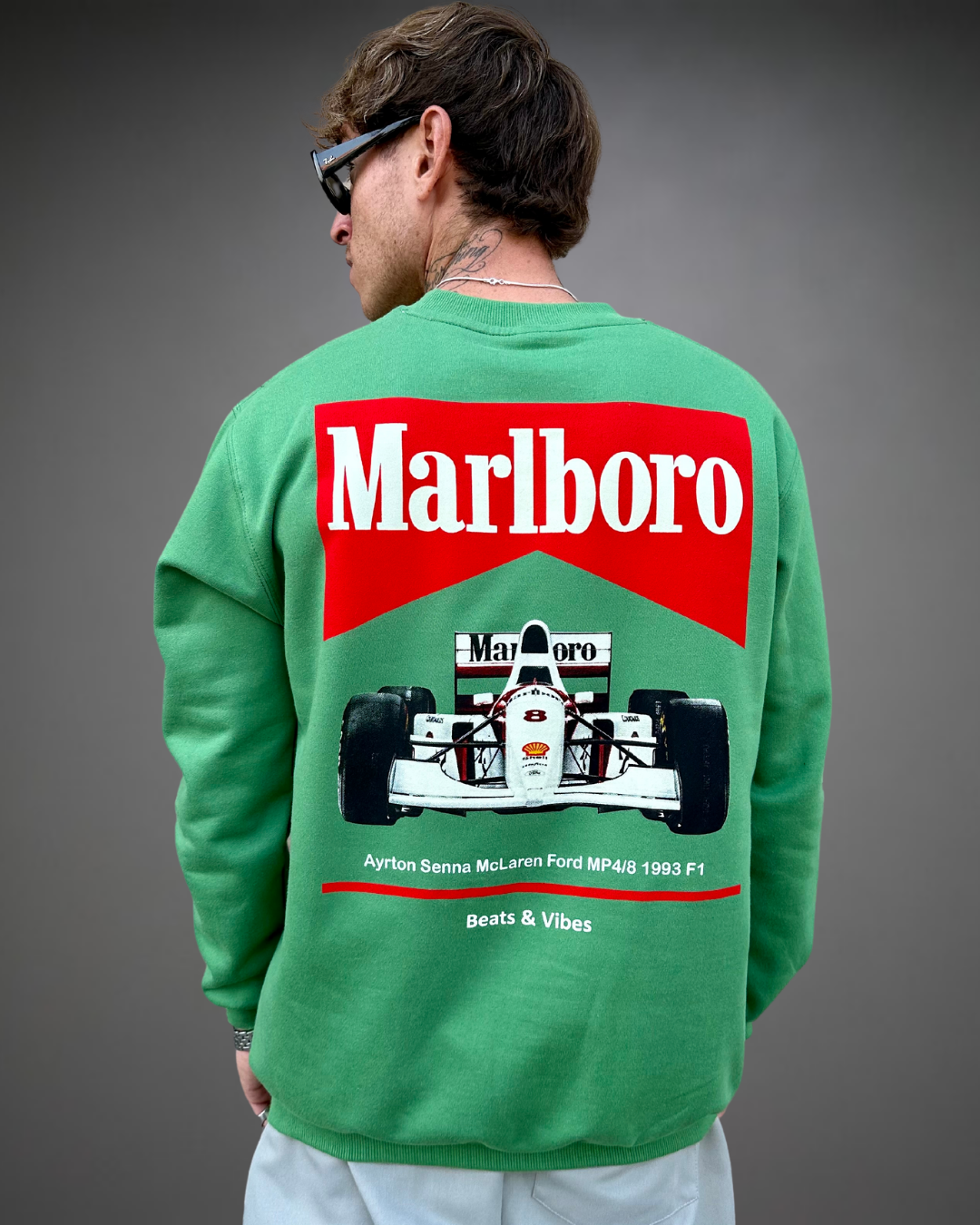 Polera Hombre Oversize F1 Marlboro - Verde