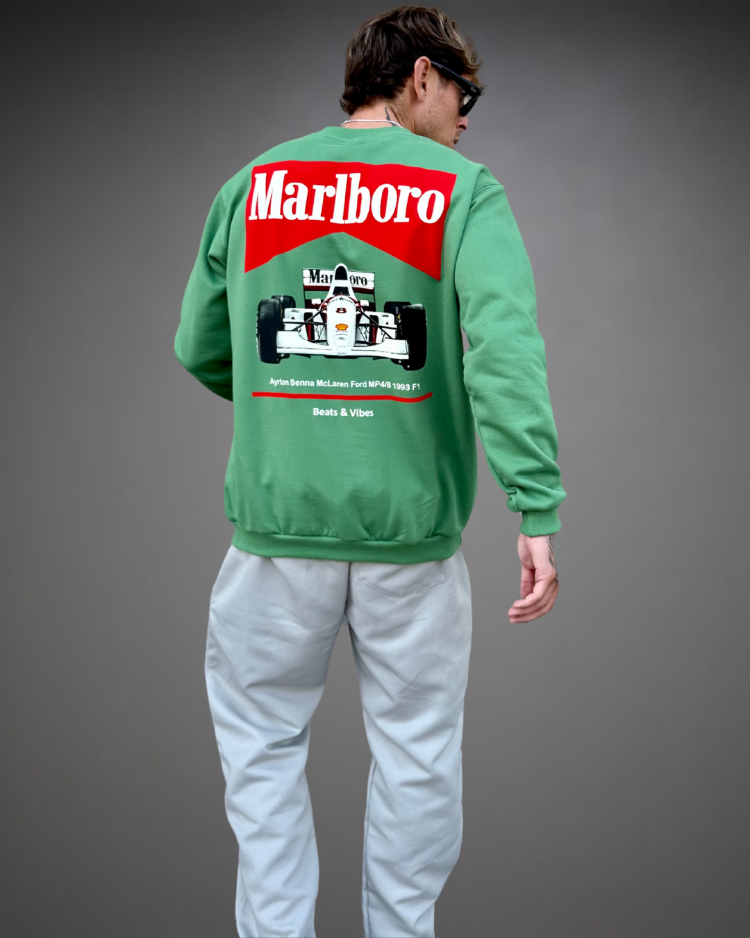 Polera Hombre Oversize F1 Marlboro - Verde