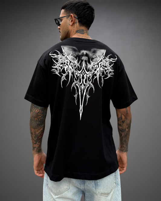 Polo Hombre Oversize Tribal 5.0 - Negro