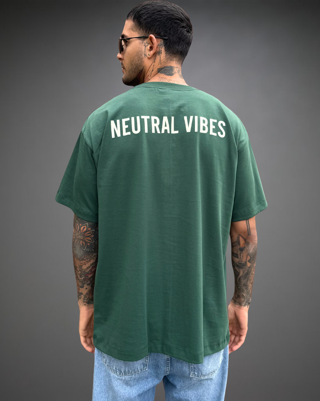 Polo Hombre Oversize Natural Vibes - Verde