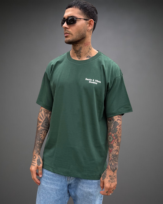 Polo Hombre Oversize Take Beats - Verde
