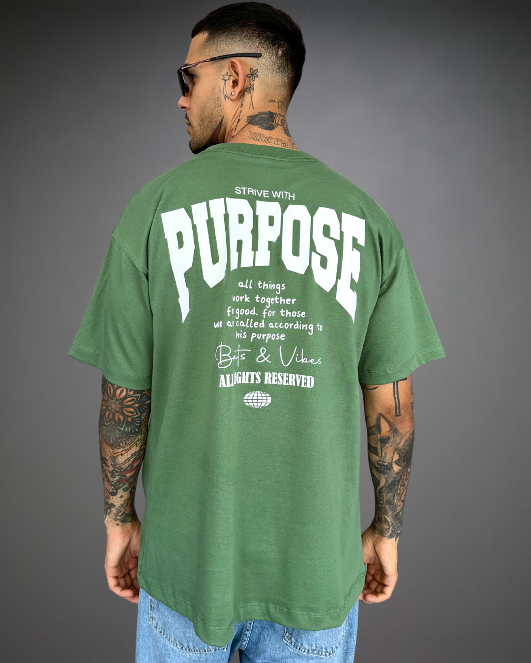 Polo Hombre Oversize Purpose - Verde