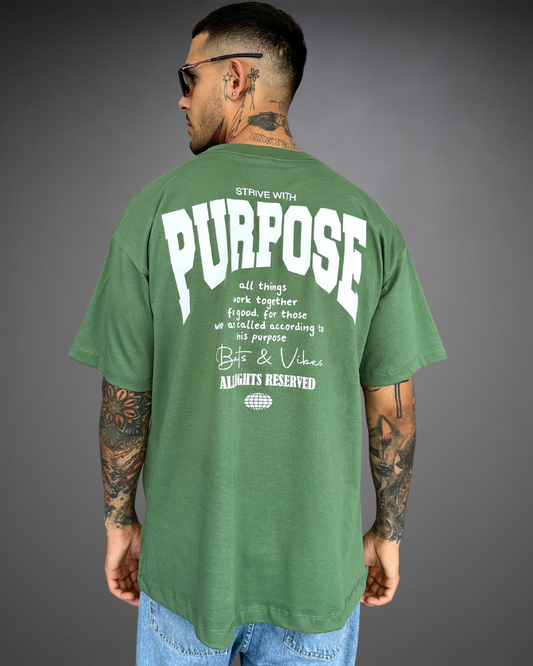 Polo Hombre Oversize Purpose - Verde