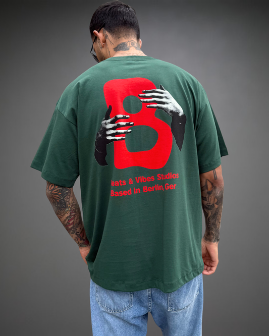 Polo Hombre Oversize Take Beats - Verde