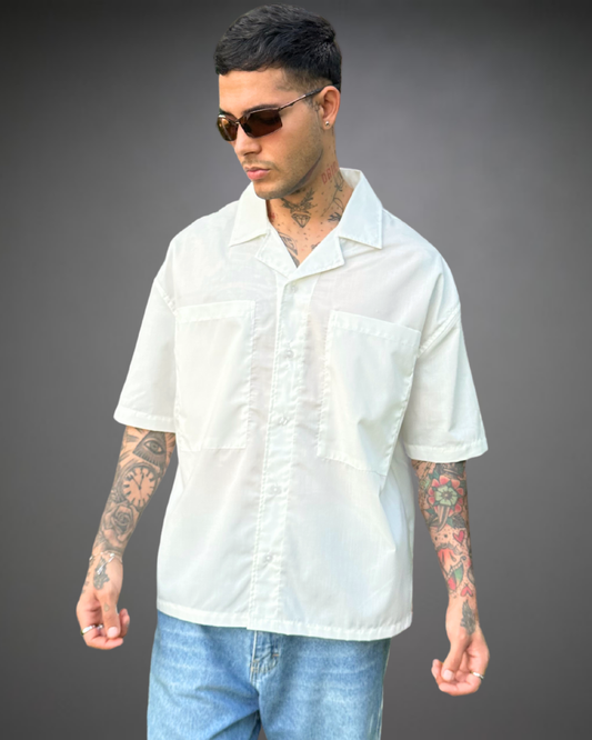 Camisa Hombre Oversize BERLIN - Off  White 2